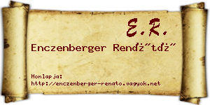 Enczenberger Renátó névjegykártya