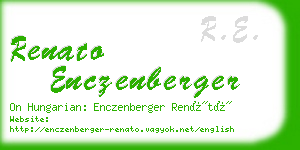 renato enczenberger business card